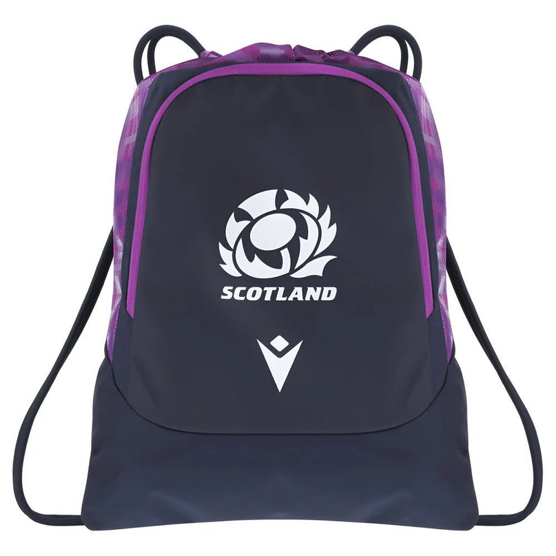 2025-2026 Scotland Rugby Gym Sack (Navy) |Product - Bags | Macron | Absolute Rugby