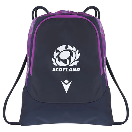 2025-2026 Scotland Rugby Gym Sack (Navy) |Product - Bags | Macron | Absolute Rugby