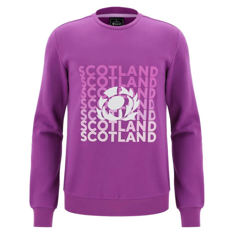 2025-2026 Scotland Rugby Leisure Sweatshirt (Purple) |Product - Sweat Tops | Macron | Absolute Rugby