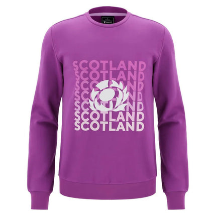 2025-2026 Scotland Rugby Leisure Sweatshirt (Purple) |Product - Sweat Tops | Macron | Absolute Rugby