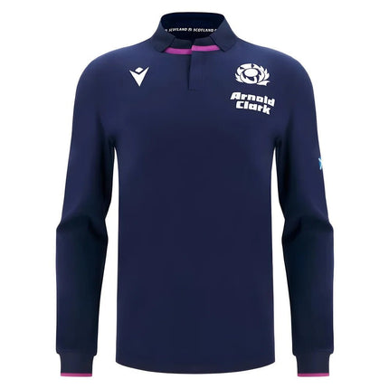 2025-2026 Scotland Rugby LS Cotton Home Shirt |Product - Football Shirts | Macron | Absolute Rugby