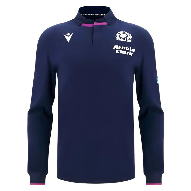 2025-2026 Scotland Rugby LS Cotton Home Shirt |Product - Football Shirts | Macron | Absolute Rugby