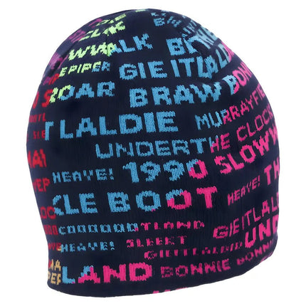 2025-2026 Scotland Rugby Skull Knit Beanie (Rainbow) |Product - Hoodies | Macron | Absolute Rugby