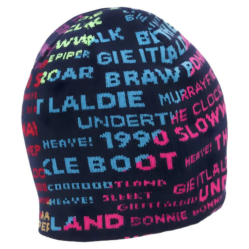 2025-2026 Scotland Rugby Skull Knit Beanie (Rainbow) |Product - Hoodies | Macron | Absolute Rugby