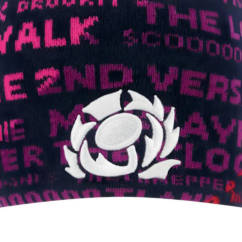 2025-2026 Scotland Rugby Skull Knit Beanie (Rainbow) |Product - Hoodies | Macron | Absolute Rugby
