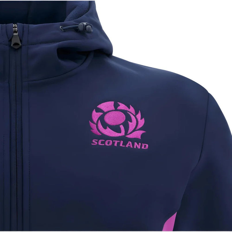 2025-2026 Scotland Rugby Softshell Jacket (Navy) |Product - Jackets | Macron | Absolute Rugby