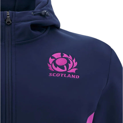 2025-2026 Scotland Rugby Softshell Jacket (Navy) - Kids |Product - Jackets | Macron | Absolute Rugby