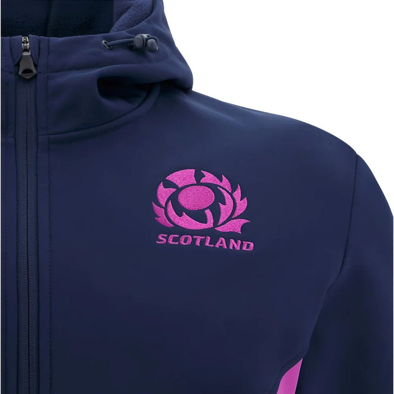 2025-2026 Scotland Rugby Softshell Jacket (Navy) - Kids |Product - Jackets | Macron | Absolute Rugby