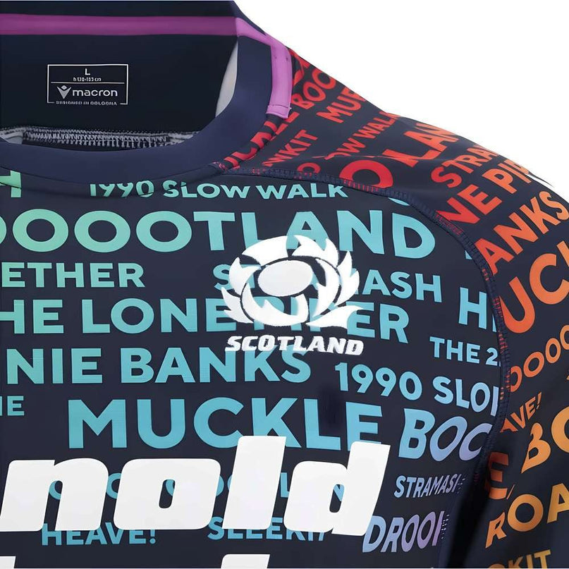 2025-2026 Scotland Rugby Training Jersey (Rainbow) |Product - Training Shirts | Macron | Absolute Rugby