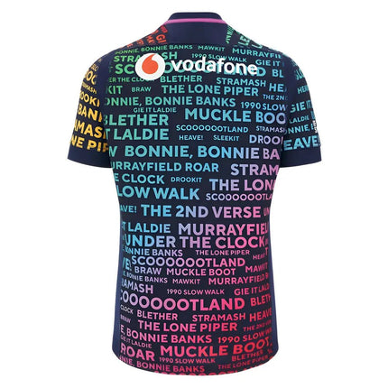 2025-2026 Scotland Rugby Training Jersey (Rainbow) |Product - Training Shirts | Macron | Absolute Rugby