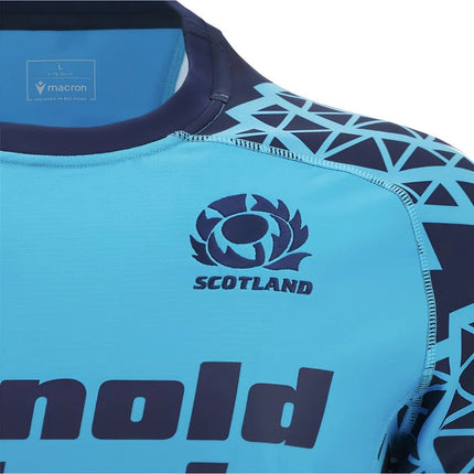 2025-2026 Scotland Rugby Training Jersey (Sky) |Product - Training Shirts | Macron | Absolute Rugby
