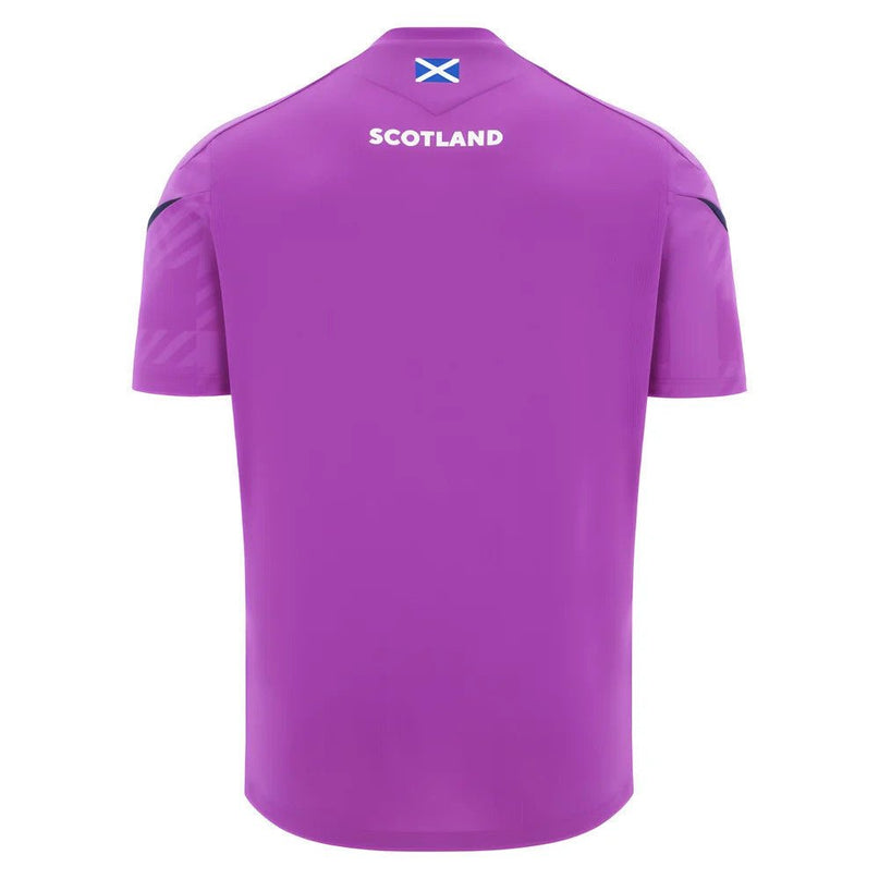 2025-2026 Scotland Rugby Training Poly Shirt (Purple) |Product - Training Shirts | Macron | Absolute Rugby