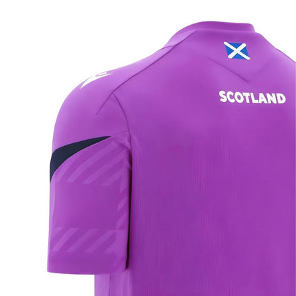 2025-2026 Scotland Rugby Training Poly Shirt (Purple) |Product - Training Shirts | Macron | Absolute Rugby