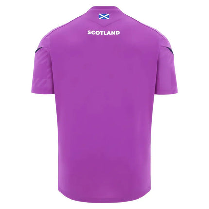 2025-2026 Scotland Rugby Training Poly Shirt (Purple) - Kids |Product - Training Shirts | Macron | Absolute Rugby