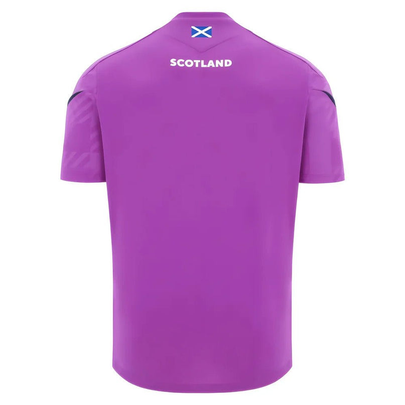 2025-2026 Scotland Rugby Training Poly Shirt (Purple) - Kids |Product - Training Shirts | Macron | Absolute Rugby