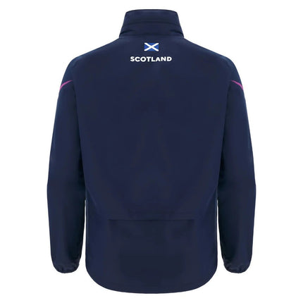 2025-2026 Scotland Rugby Training Rainjacket (Navy) |Product - Jackets | Macron | Absolute Rugby