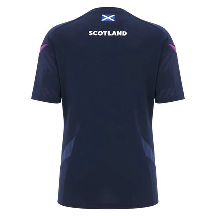 2025-2026 Scotland Rugby Training Shirt (Navy) - Womens |Product - Training Shirts | Macron | Absolute Rugby