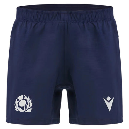 2025-2026 Scotland Rugby Training Shorts (Navy) |Product - Shorts | Macron | Absolute Rugby