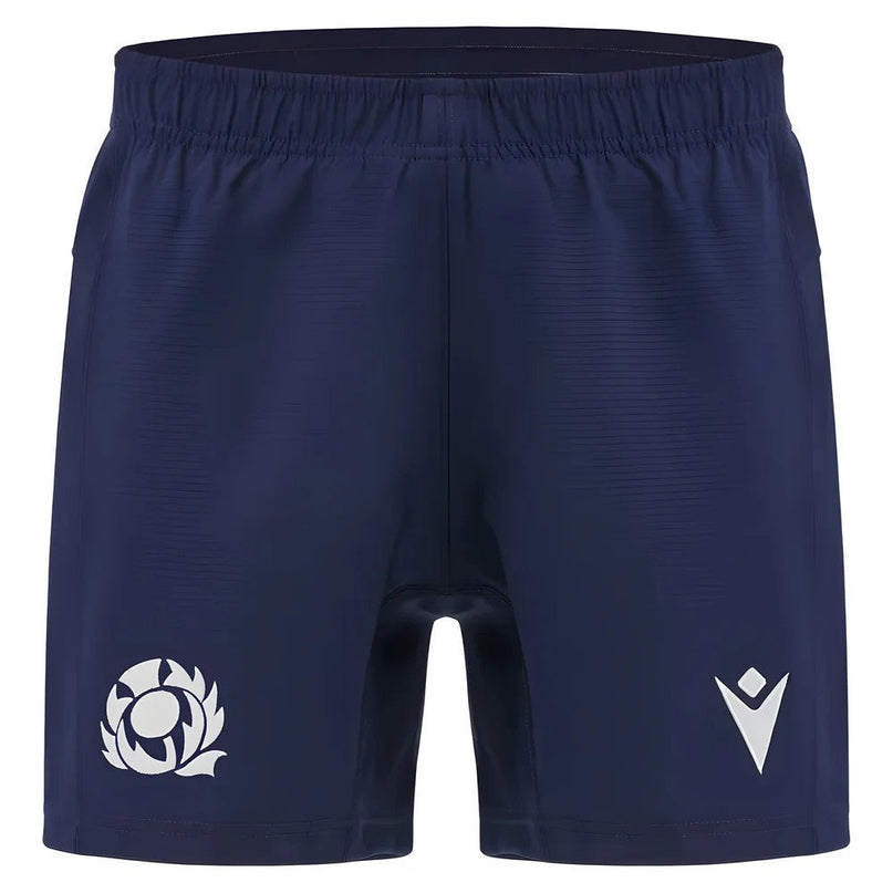 2025-2026 Scotland Rugby Training Shorts (Navy) |Product - Shorts | Macron | Absolute Rugby