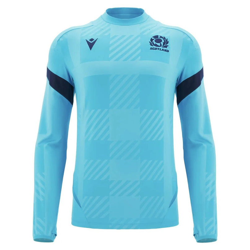 2025-2026 Scotland Rugby Training Sweatshirt (Sky) |Product - Sweat Tops | Macron | Absolute Rugby