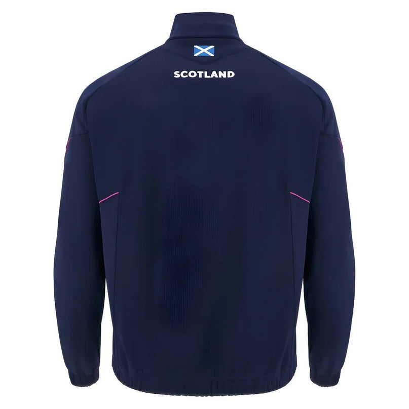 2025-2026 Scotland Rugby Travel Full Zip 3D Hoody (Navy) |Product - Hoodies | Macron | Absolute Rugby