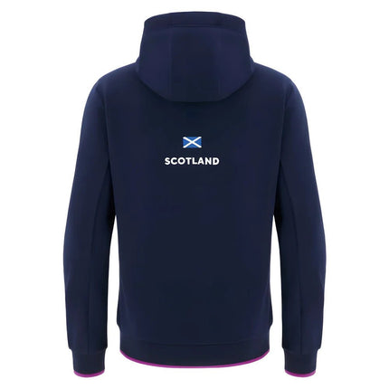 2025-2026 Scotland Rugby Travel Hoody (Navy) |Product - Hoodies | Macron | Absolute Rugby