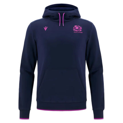 2025-2026 Scotland Rugby Travel Hoody (Navy) |Product - Hoodies | Macron | Absolute Rugby