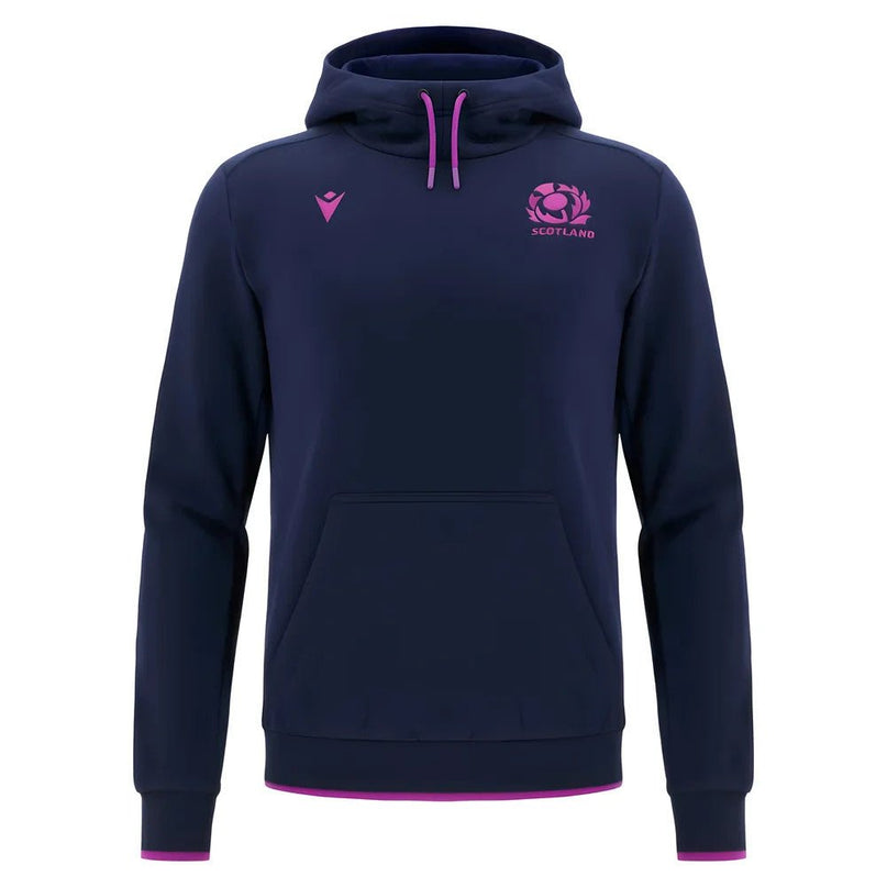 2025-2026 Scotland Rugby Travel Hoody (Navy) |Product - Hoodies | Macron | Absolute Rugby