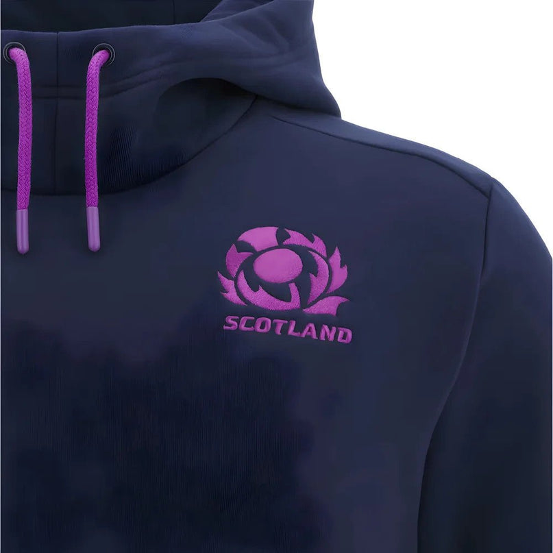 2025-2026 Scotland Rugby Travel Hoody (Navy) |Product - Hoodies | Macron | Absolute Rugby