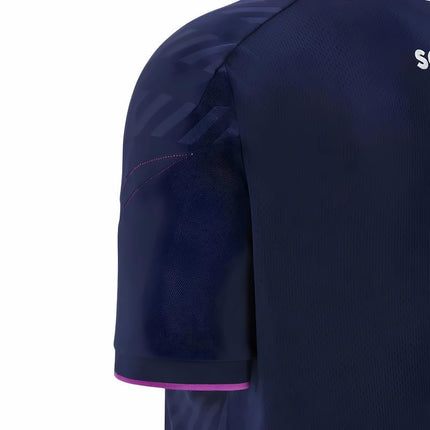 2025-2026 Scotland Rugby Travel Polo Shirt (Navy) - Kids |Product - Polo Shirts | Macron | Absolute Rugby