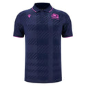 2025-2026 Scotland Rugby Travel Polo Shirt (Navy) - Kids |Product - Polo Shirts | Macron | Absolute Rugby