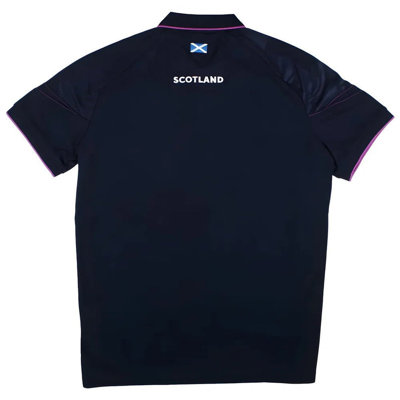 2025-2026 Scotland Rugby Travel Polo Shirt (Navy) - Kids |Product - Polo Shirts | Macron | Absolute Rugby