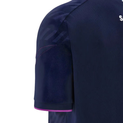 2025-2026 Scotland Rugby Travel Poly Polo Shirt (Navy) |Product - Polo Shirts | Macron | Absolute Rugby