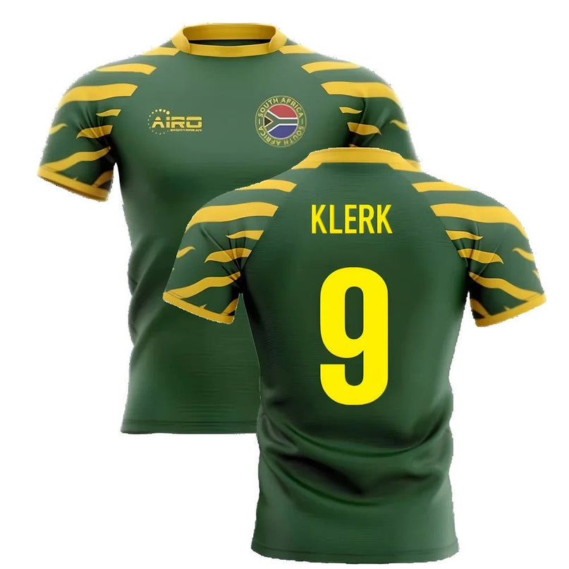 2025-2026 South Africa Springboks Home Concept Rugby Shirt (Klerk 9) |Product - Hero Shirts | Airo Sportswear | Absolute Rugby