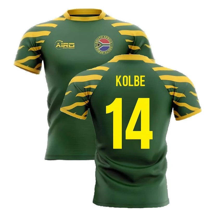 2025-2026 South Africa Springboks Home Concept Rugby Shirt (Kolbe 14) |Product - Hero Shirts | Airo Sportswear | Absolute Rugby