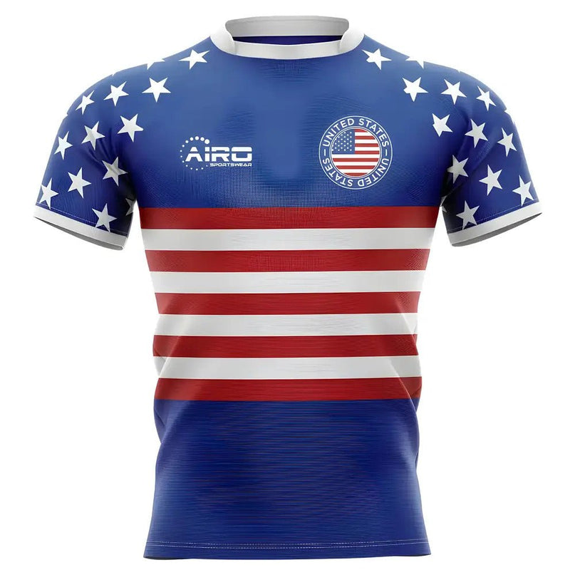 2025-2026 United States USA Flag Concept Rugby Shirt - Kids |Product - Football Shirts | Airo Sportswear | Absolute Rugby
