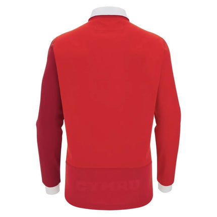 2025-2026 Wales Home Cotton LS Rugby Shirt |Product - Football Shirts | Macron | Absolute Rugby