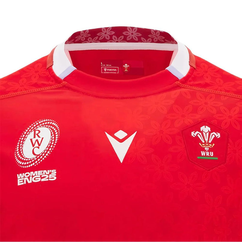 2025-2026 Wales Home WRWC Replica Rugby Shirt |Product - Football Shirts | Macron | Absolute Rugby