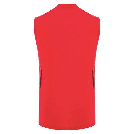 2025-2026 Wales Rugby Training Sleeveless Shirt (Red) |Product - Sleeveless | Macron | Absolute Rugby