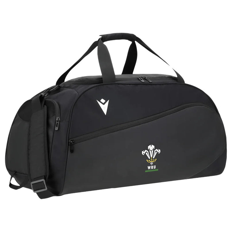 2025-2026 Wales WRU Ath Gym Bag (Black) - Large |Product - Bags | Macron | Absolute Rugby