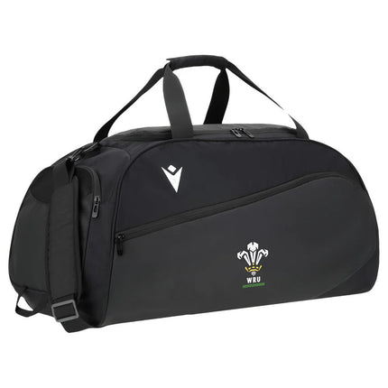 2025-2026 Wales WRU Ath Gym Bag (Black) - Large |Product - Bags | Macron | Absolute Rugby
