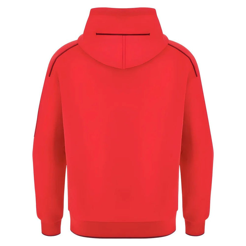 2025-2026 Wales WRU Ath Travel Player Full Zip (Red) |Product - Training Tops | Macron | Absolute Rugby