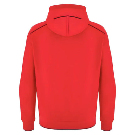 2025-2026 Wales WRU Ath Travel Player Hoody (Red) |Product - Hoodies | Macron | Absolute Rugby