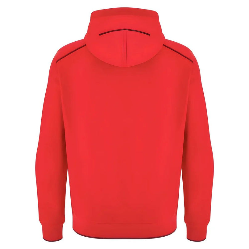 2025-2026 Wales WRU Ath Travel Player Hoody (Red) |Product - Hoodies | Macron | Absolute Rugby