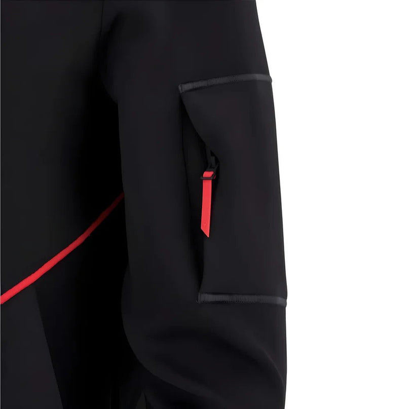 2025-2026 Wales WRU Ath Travel Tech Hoody (Black) |Product - Hoodies | Macron | Absolute Rugby