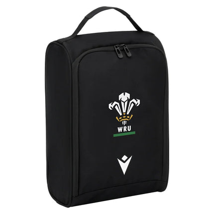 2025-2026 Wales WRU Bootbag (Black) |Product - Bags | Macron | Absolute Rugby