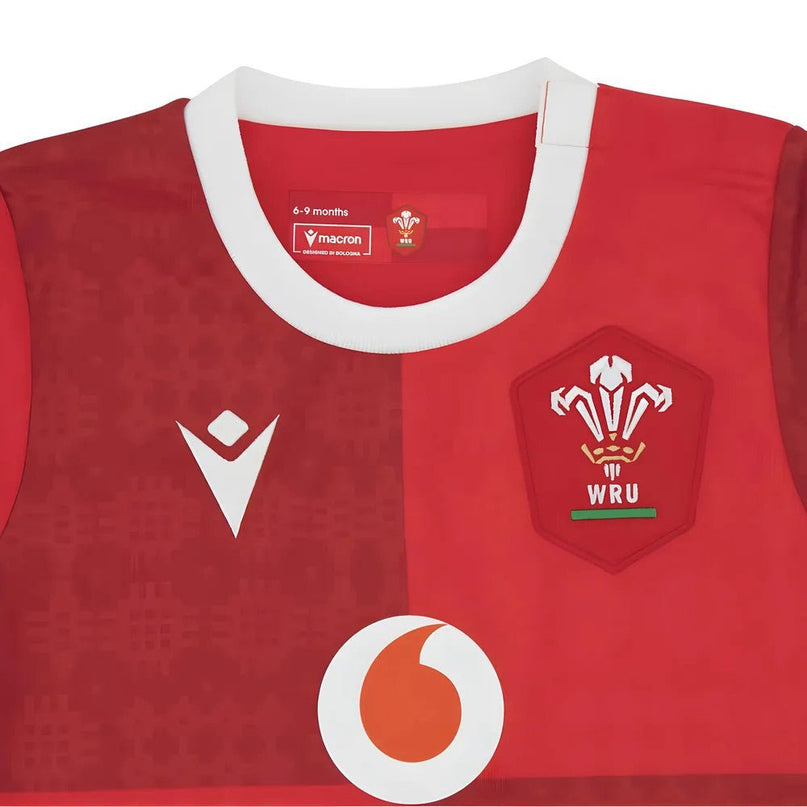 2025-2026 Wales WRU Home Baby Rugby Shirt |Product - Football Shirts | Macron | Absolute Rugby