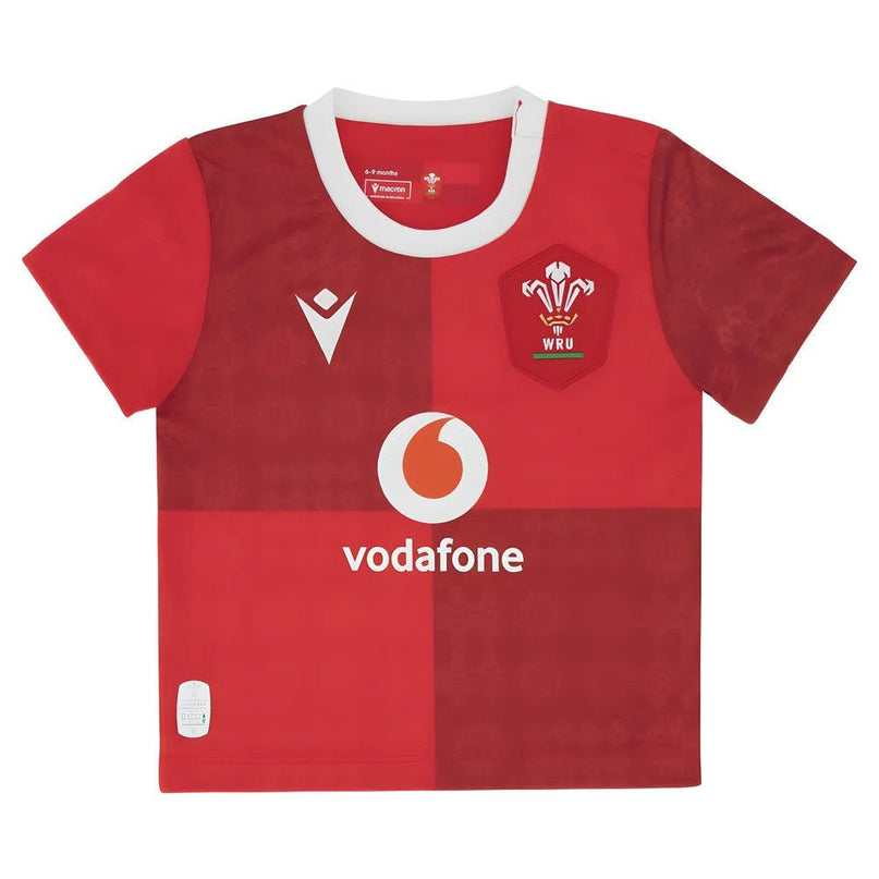 2025-2026 Wales WRU Home Baby Rugby Shirt |Product - Football Shirts | Macron | Absolute Rugby
