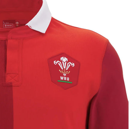 2025-2026 Wales WRU Home Cotton Rugby Shirt |Product - Football Shirts | Macron | Absolute Rugby