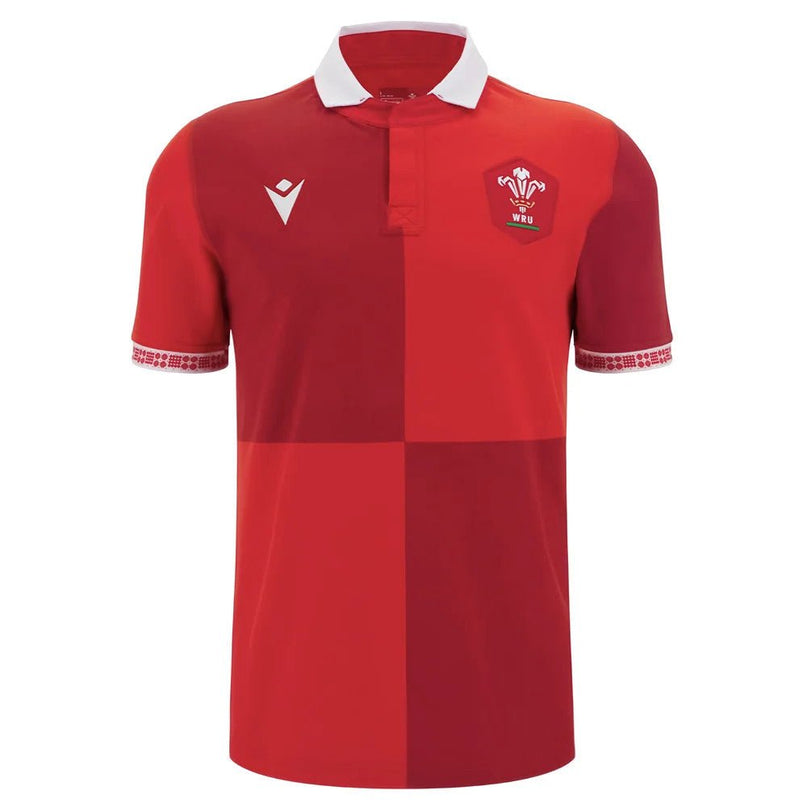 2025-2026 Wales WRU Home Cotton Rugby Shirt |Product - Football Shirts | Macron | Absolute Rugby